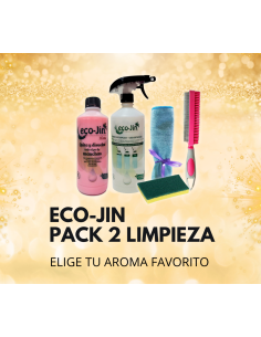 PACK 2 Limpieza ECOJIN+DIFUSOR+CEPILLO TEXTIL ROSA+BAYETA...