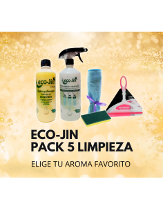 PACK 5 Limpieza ECOJIN+DIFUSOR+RASQUETA LIMPIA...