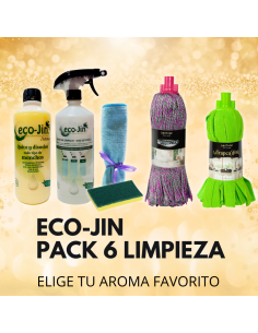 PACK 6 Limpieza ECOJIN+DIFUSOR+FREGONAS OPTIMUS Y...