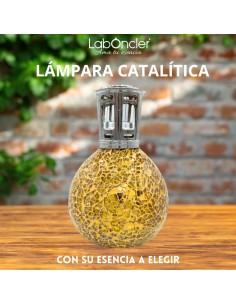 Lámpara Catalítica DORADA + Esencia 200ml