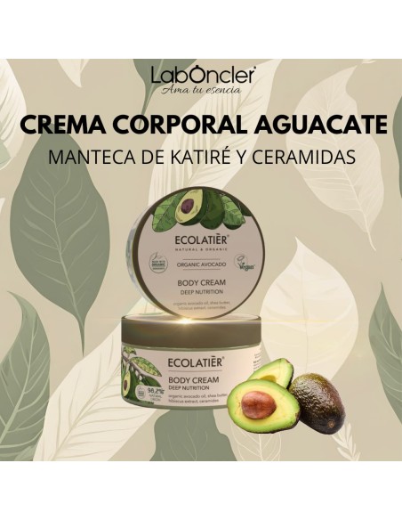 ECOLATIER Crema Corporal Nutrición Profunda Aguacate Ecológico