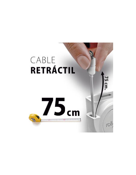 CARGADOR ULTRA RAPIDO 20W ENROLLABLE PARA ANDROID Y IPHONE 15. TIPO C