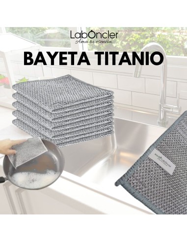 BAYETA TITANIO DE ACERO INOXIDABLE...