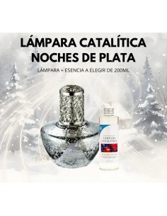 Lámpara Catalítica NOCHES DE PLATA + Esencia 200ml