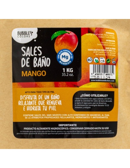 Sales de Baño ricas en Magnesio – Aroma MANGO