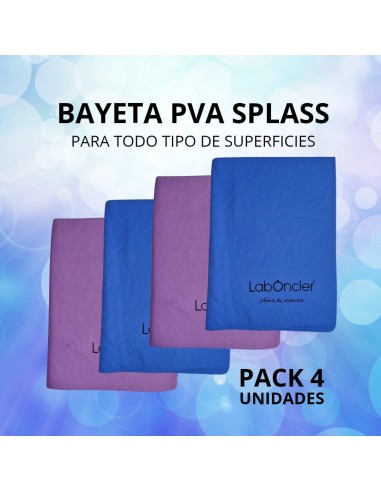 PACK 4 BAYETAS PVA SPLASS