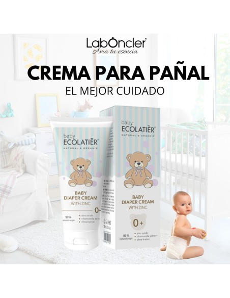 ECOLATIER Crema para el Pañal del Bebé con Zinc