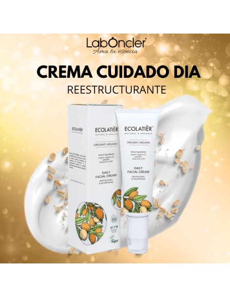 ECOLATIER Crema Facial de Día Revitalizante y Nutritiva Argán Ecológico
