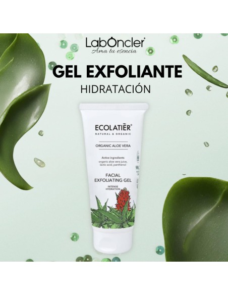 ECOLATIER Gel Exfoliante Facial Hidratación Intensa Aloe Vera
