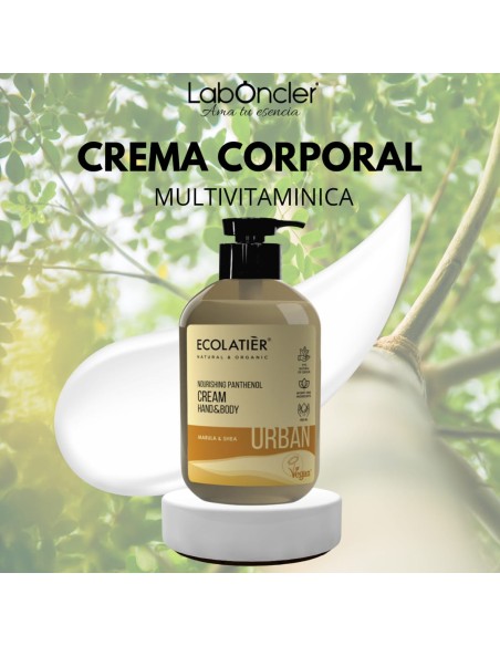 ECOLATIER Crema Manos y Cuerpo Nutrición Pantenol