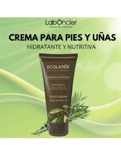 ECOLATIER Crema de Pies Nutrición Profunda Aguacate...
