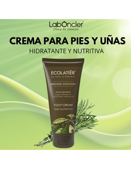 ECOLATIER Crema de Pies Nutrición Profunda Aguacate Ecológico