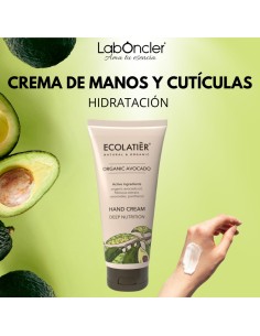 ECOLATIER Crema de Manos Nutrición Profunda Aguacate...